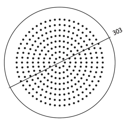 Flusso Faucets Universal Fixtures 12" Single Function Round Satin Brass PVD Solid Brass Rain Shower Head With 6" Ceiling Mounted Shower Arm