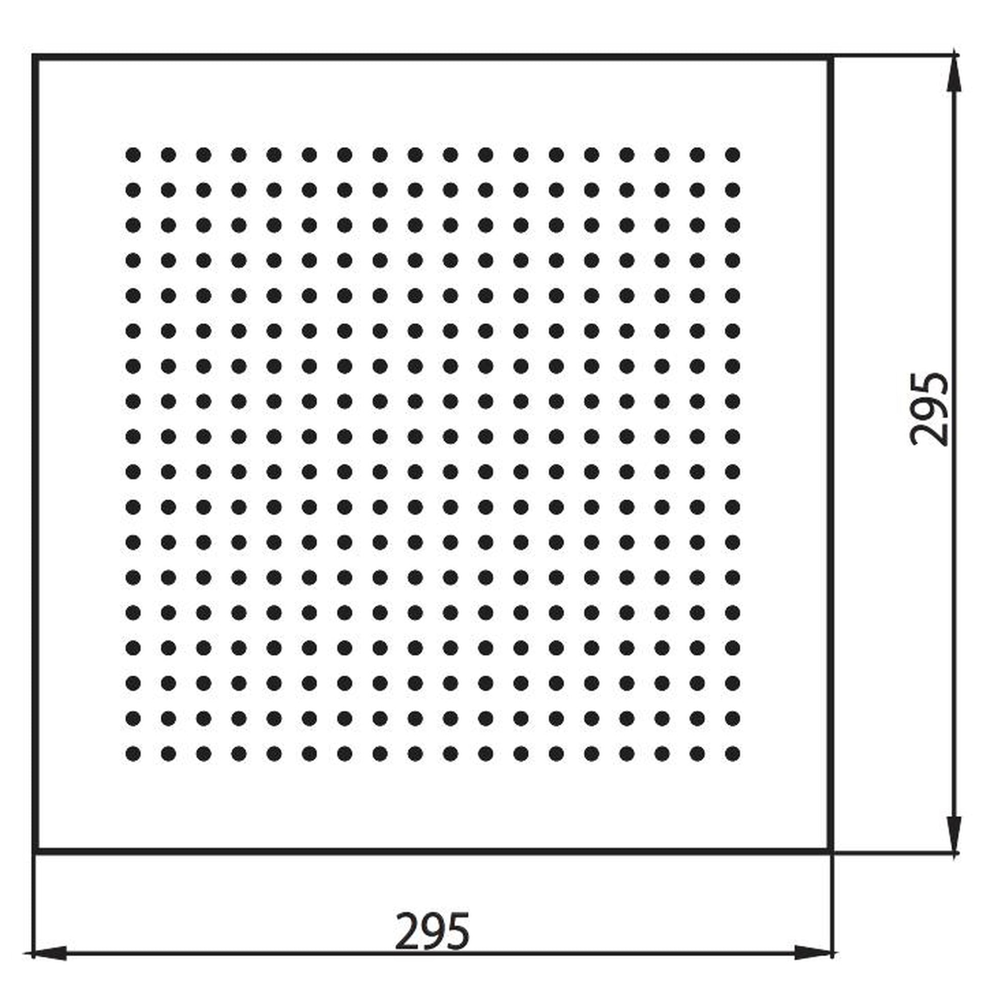 Flusso Faucets Universal Fixtures 12" Single Function Square Polished Nickel PVD Solid Brass Rain Shower Head With 6" Ceiling Mounted Shower Arm