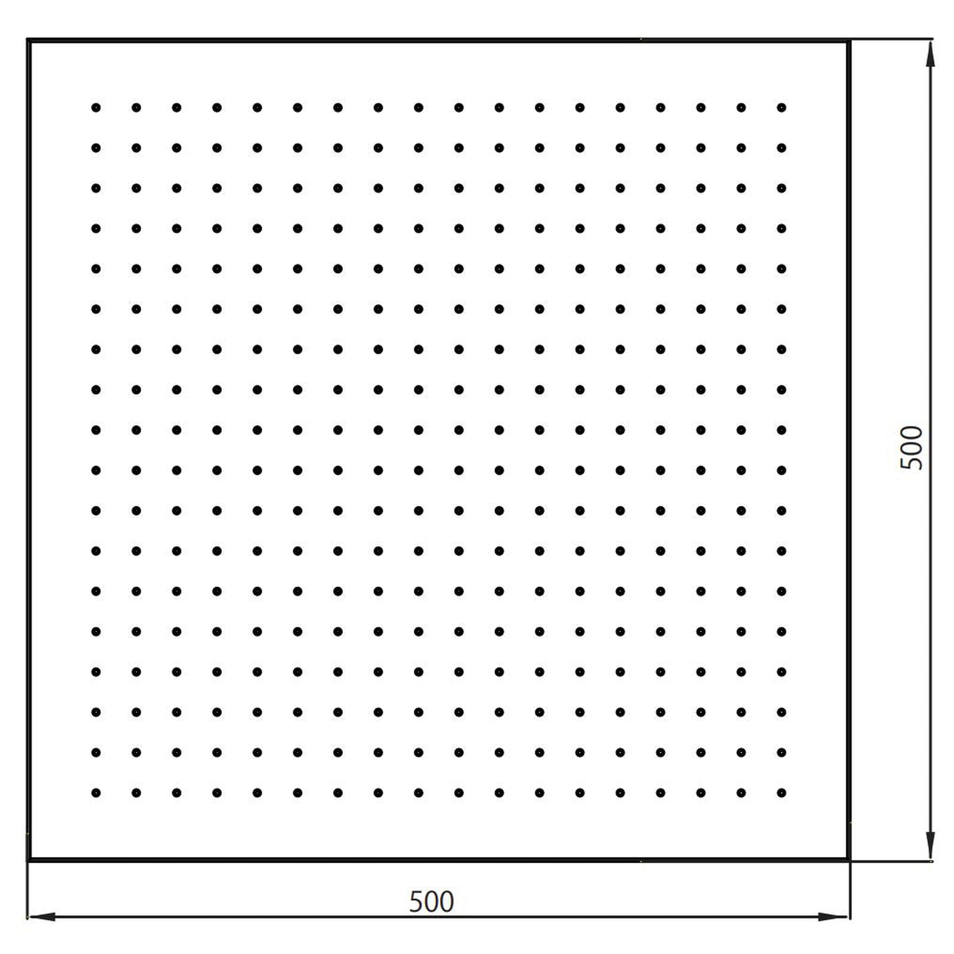 Flusso Faucets Universal Fixtures 20" Single Function Square Satin Brass PVD Solid Brass Rain Shower Head