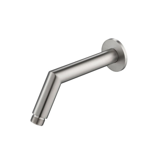 Flusso Faucets Universal Fixtures 6" Polished Nickel PVD Solid Brass Wall-Mounted Standard Shower Arm With Square Sliding Flange
