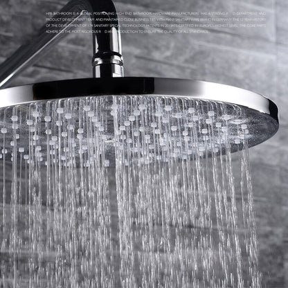 Fontana Brass Wall-Mounted Multi Color LED Rainfall Shower Set With Hand Shower