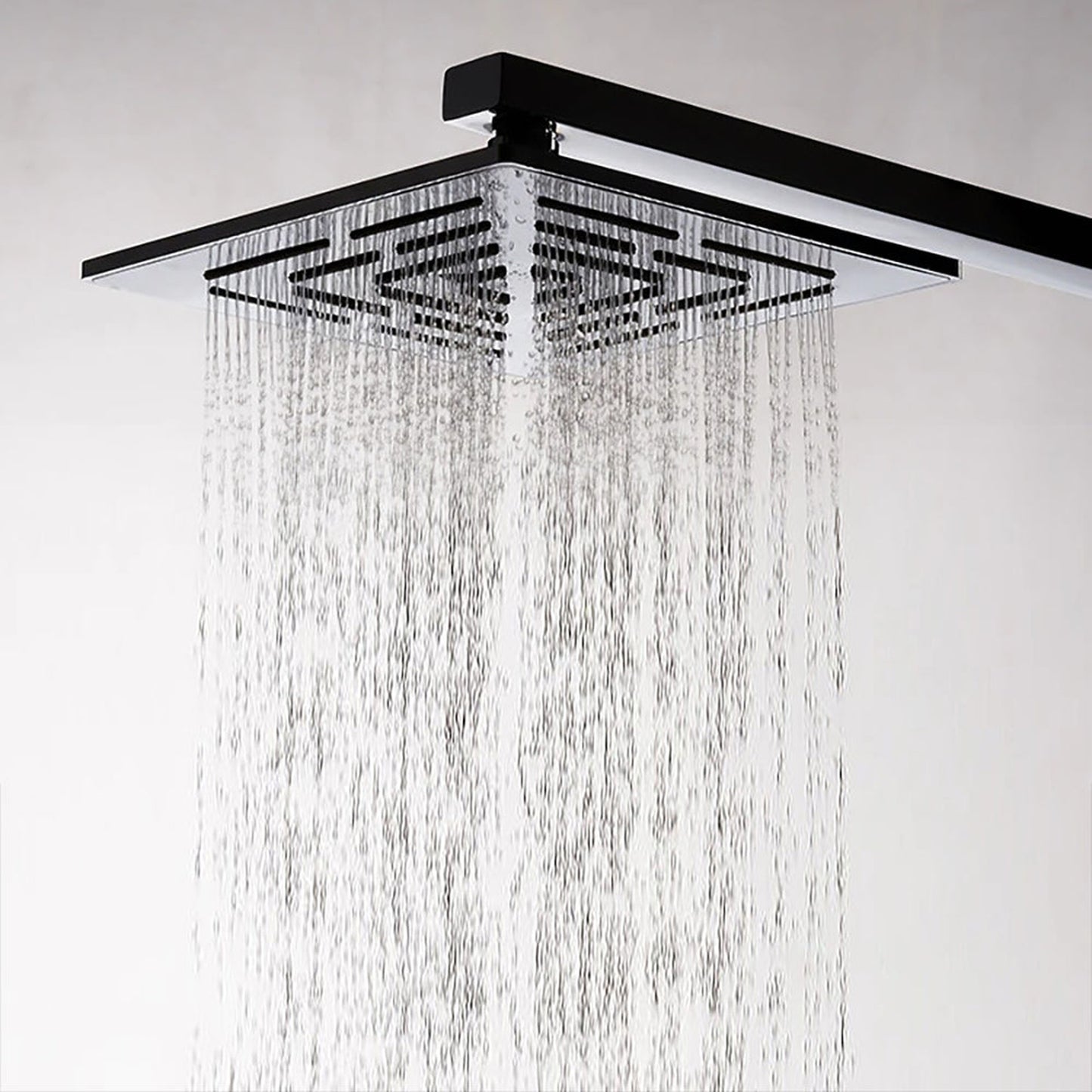 Fontana Bravat Chrome Wall-Mounted Rainfall Shower System With Hand Shower