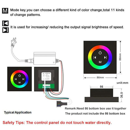 Fontana Deauville Gold Ceiling Mounted Touch Panel Controlled Smart Musical LED Rainfall Waterfall Shower System With Hand Shower