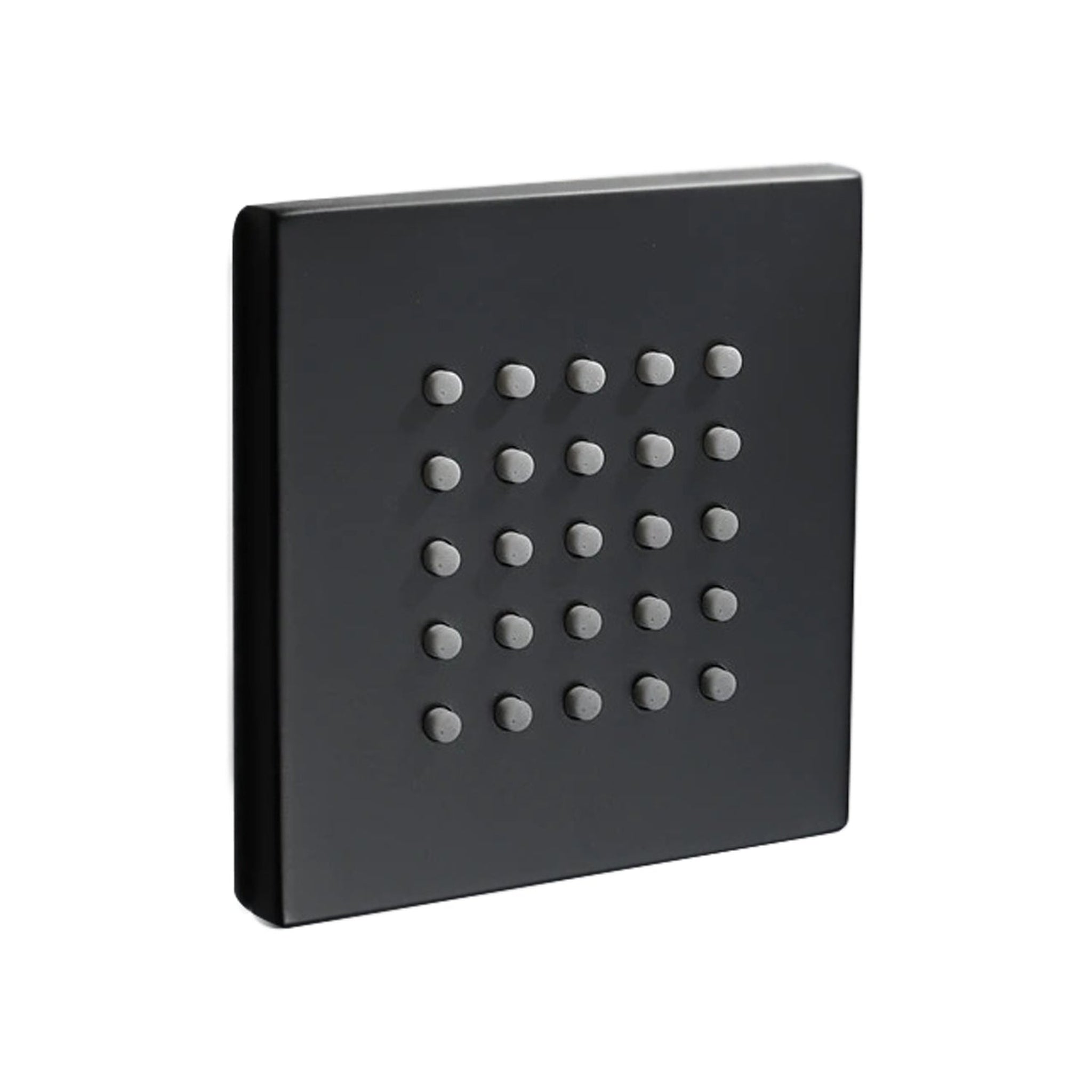 Fontana Gela Matte Black Ceiling Mounted Thermostatic LED Waterfall Ra ...