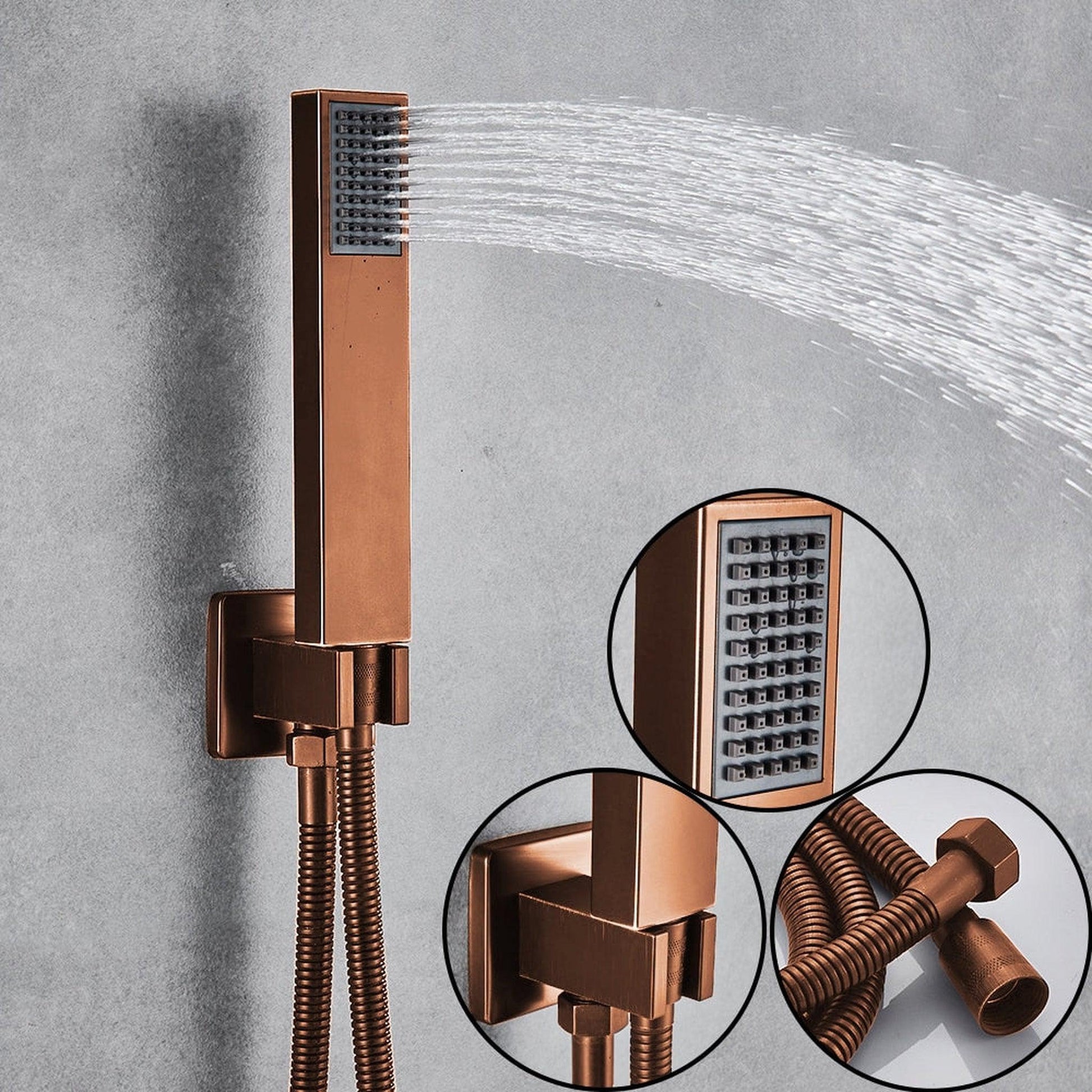 Fontana Lima Light Oil Rubbed Bronze Rainfall Waterfall Shower System