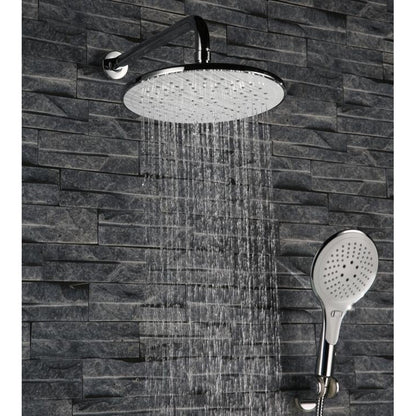 Fontana Mendoza 10" Chrome Wall-Mounted Intelligent Shower Set With Digital Display and Hand Shower