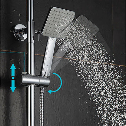 Fontana Renaldo 12" Chrome Temperature Control Color Changing LED Shower Set With Hand Shower