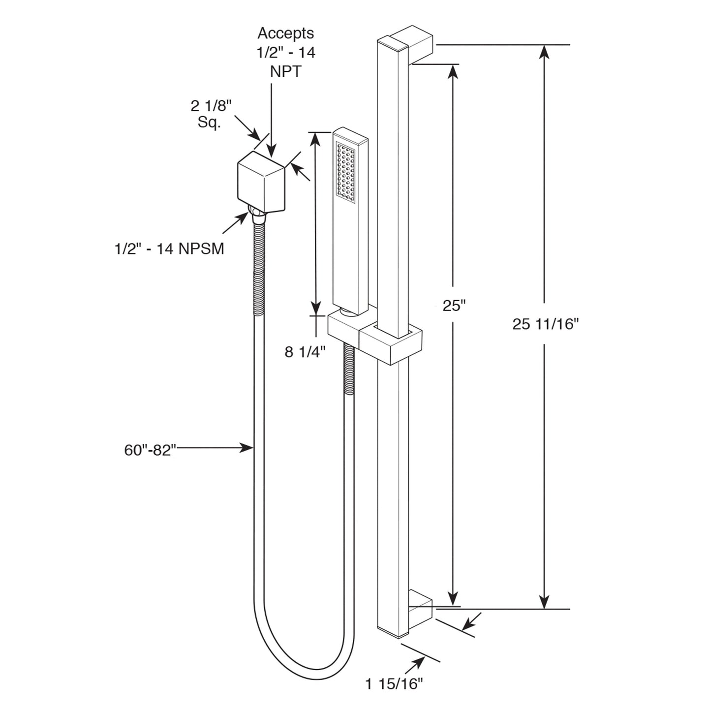 Fontana Reno 10" Chrome Round Ceiling Mounted Rainfall Shower System With 6-Body Massage Jets and Hand Shower