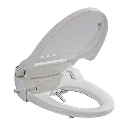 Galaxy GB-5000-EW White Hybrid Heating-System Elongated Bidet Seat With Remote Control and LED Night Light