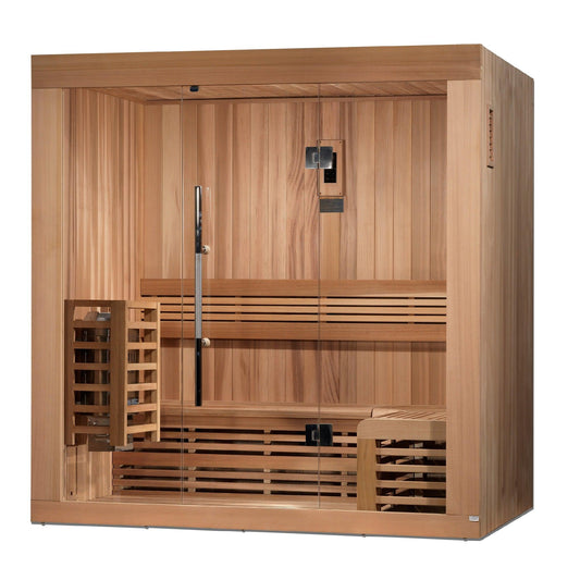 Golden Designs Copenhagen Edition 3-Person Traditional Steam Sauna in Canadian Red Cedar