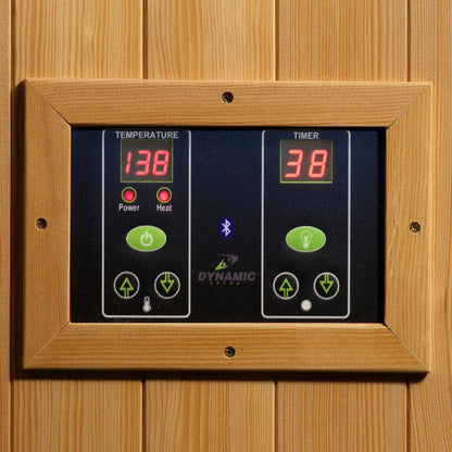 Golden Designs Dynamic Gracia 1-2 Person Low EMF FAR Infrared Carbon Sauna in Canadian Hemlock