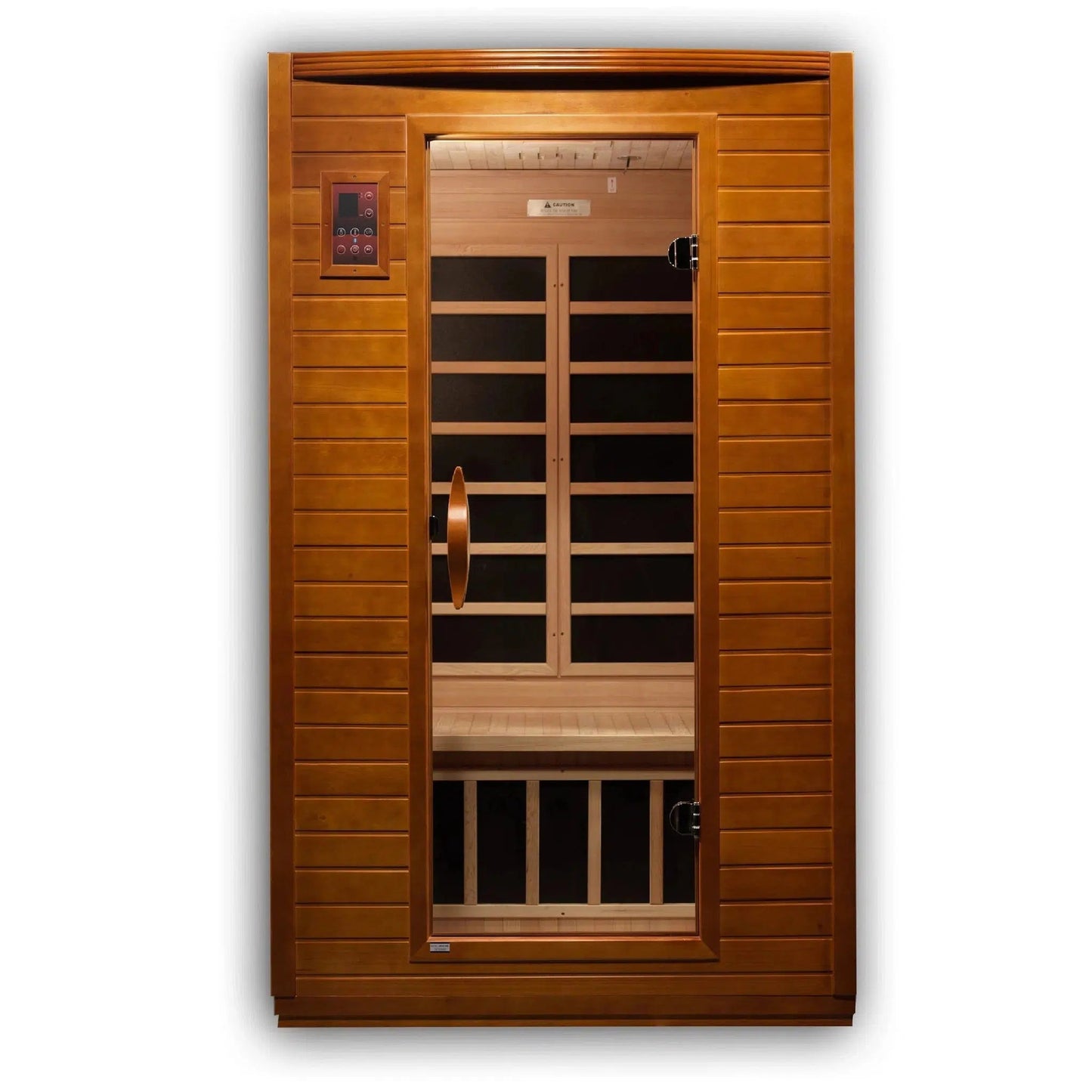 Golden Designs Dynamic Versailles 2-Person Low EMF FAR Infrared Carbon Sauna in Canadian Hemlock