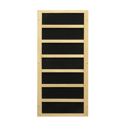Golden Designs Geneva Elite 1-2-Person PureTech Near Zero EMF FAR Infrared Carbon Sauna in Canadian Hemlock