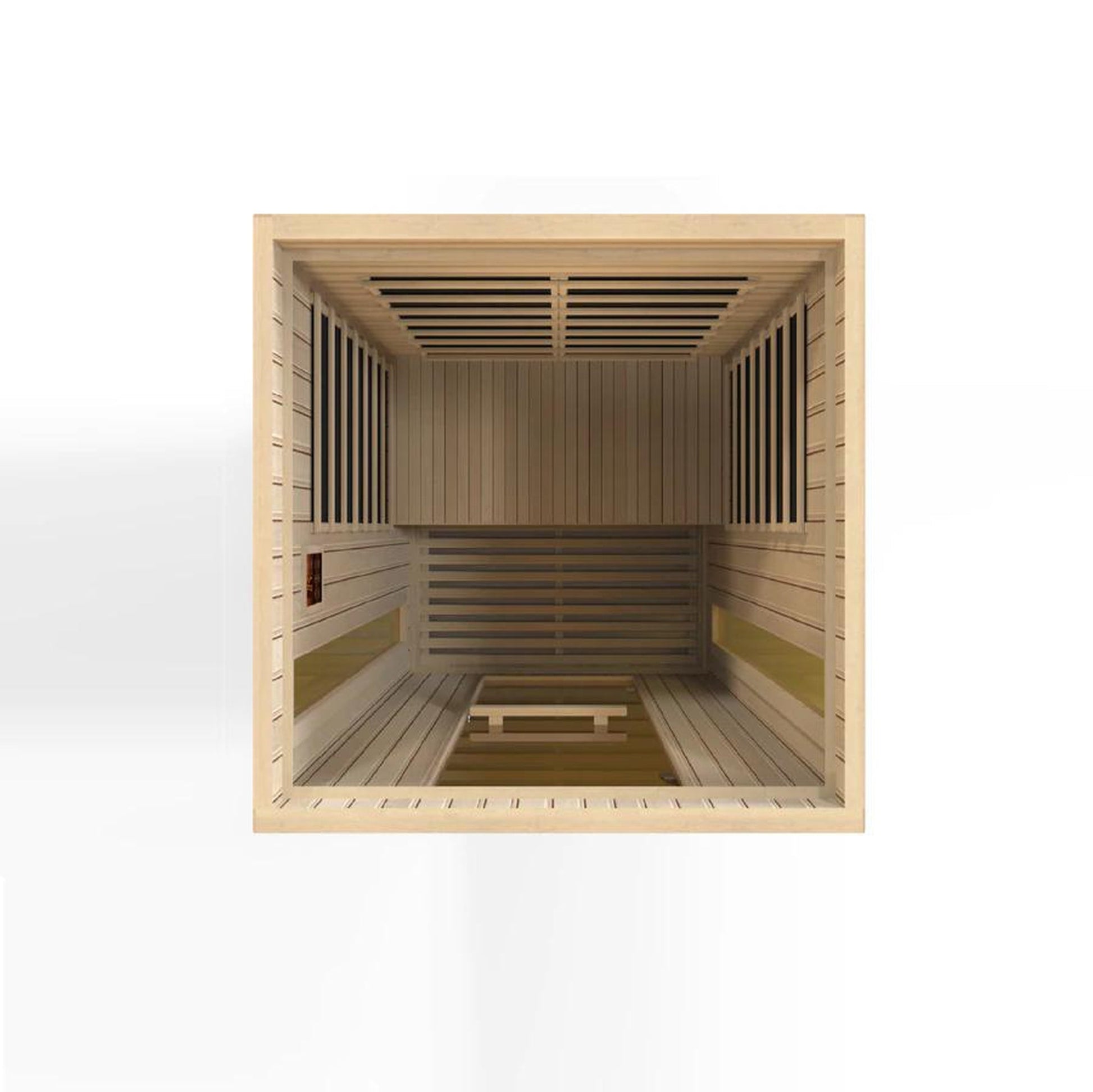 Golden Designs Maxxus Serenity Dual Tech 2-Person Low EMF FAR Infrared Carbon Sauna in Canadian Hemlock