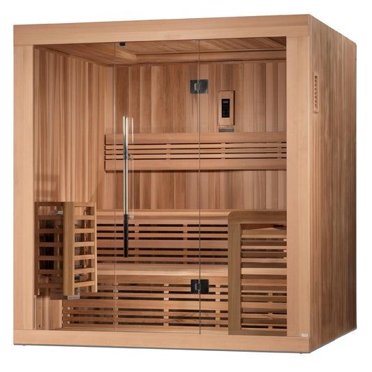 Golden Designs Osla Edition 4-6-Person Traditional Steam Sauna in Canadian Red Cedar