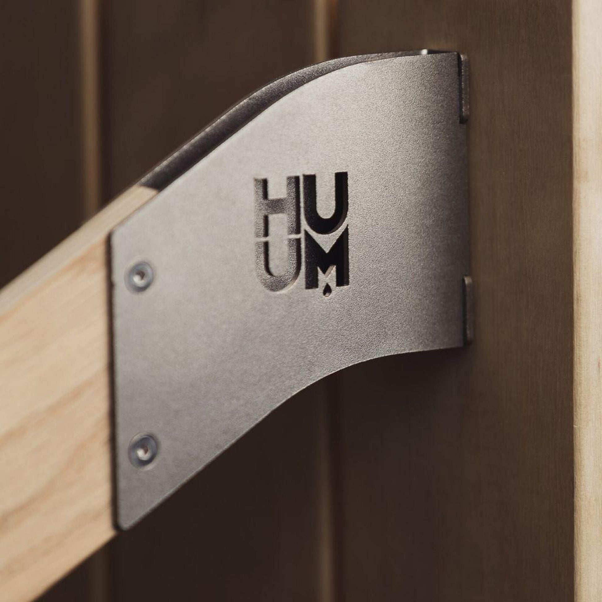 HUMM DROP Series 23" x 9" x 3" Wood Safety Rail for Sauna Heaters