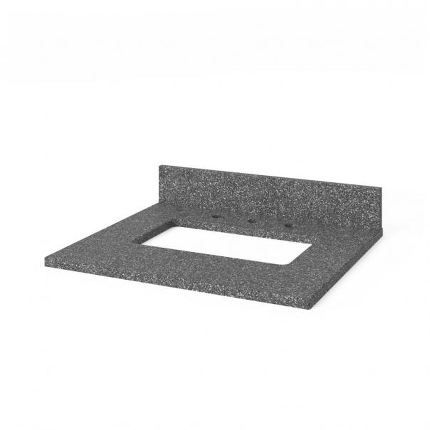 Hardware Resources Jeffrey Alexander Astoria 24" Gray Freestanding Vanity With Boulder Cultured Marble Vanity Top, Backsplash and Rectangle Undermount Sink