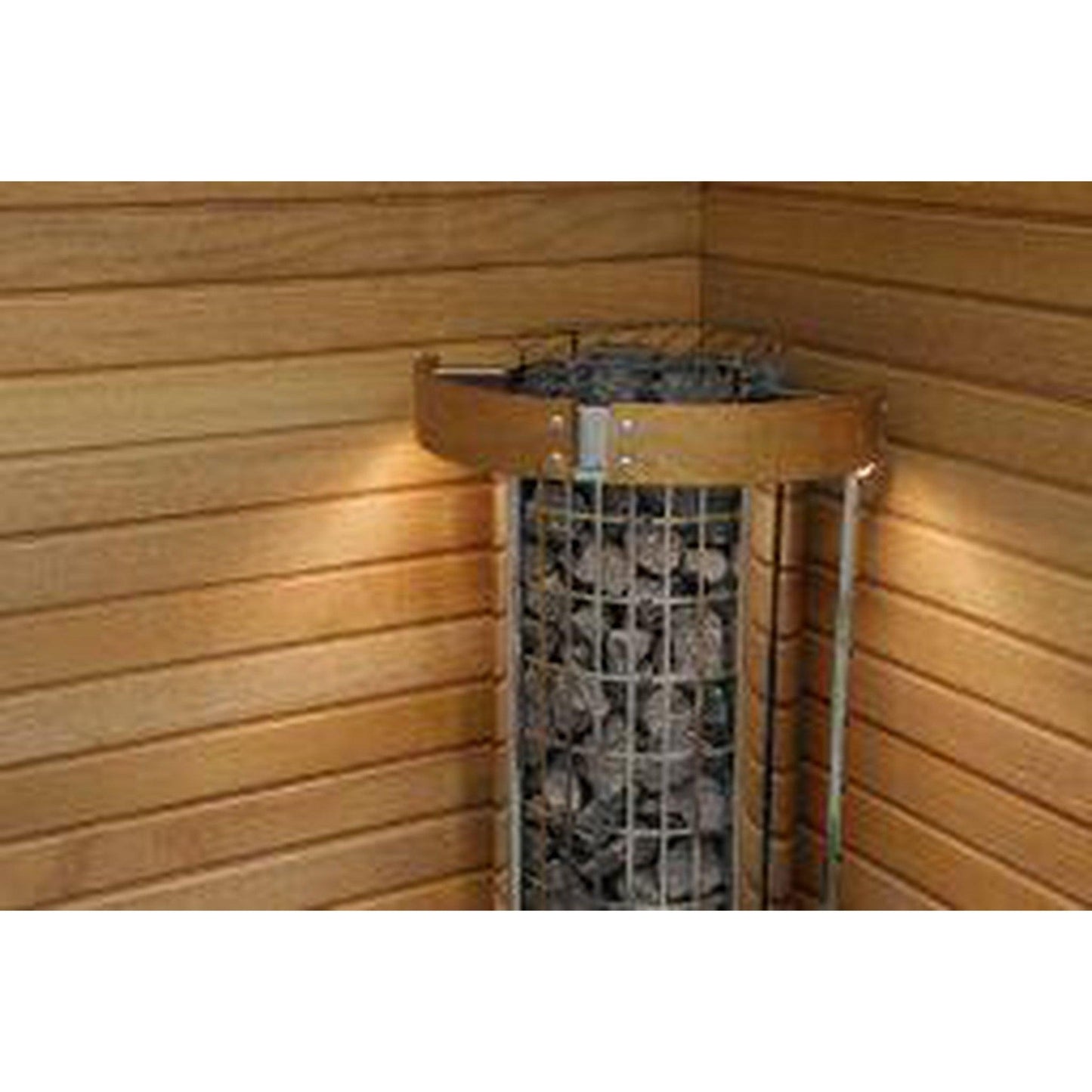 Harvia Cilindro Half Series 10.5 kW 240V 1PH Freestanding Stainless Steel Electric Sauna Heater