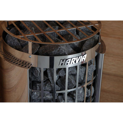 Harvia Cilindro Half Series 6 kW 240V 1PH Freestanding Stainless Steel Electric Sauna Heater