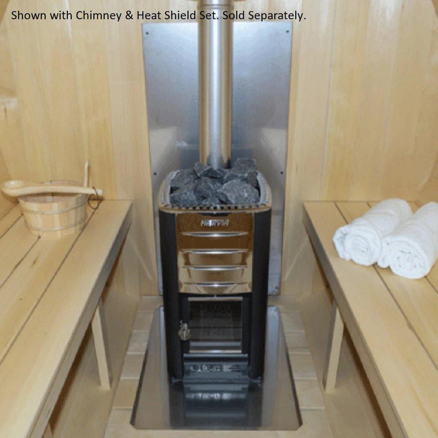 Harvia M3 Wood Burning Heater for Dundalk LeisureCraft Sauna