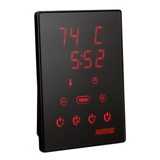 Harvia Xenio Wall Mount Digital Control For Combi 3 Phase Heaters in Black Finish