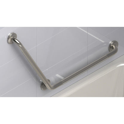 HealthCraft Easy Mount Knurled 120° Angled Grab Bar