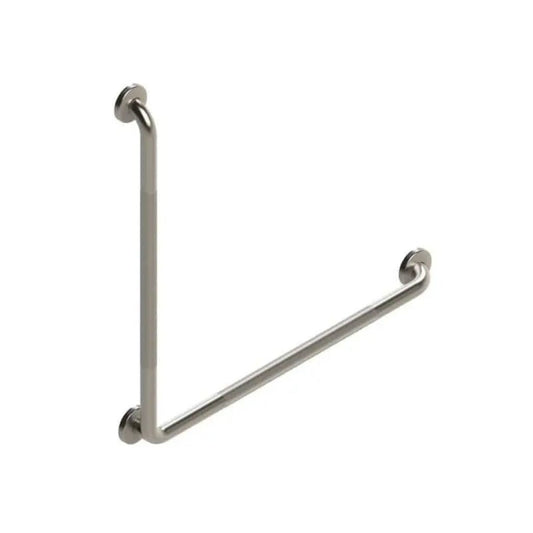 HealthCraft Easy Mount Knurled Stainless L-Shaped Grab Bar