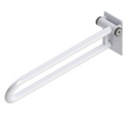 HealthCraft PT Rail 28" White Left Side Grab Bar