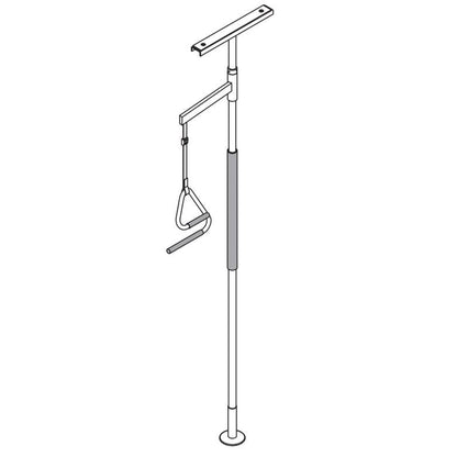 HealthCraft SuperPole White With SuperTrapeze Safety Pole