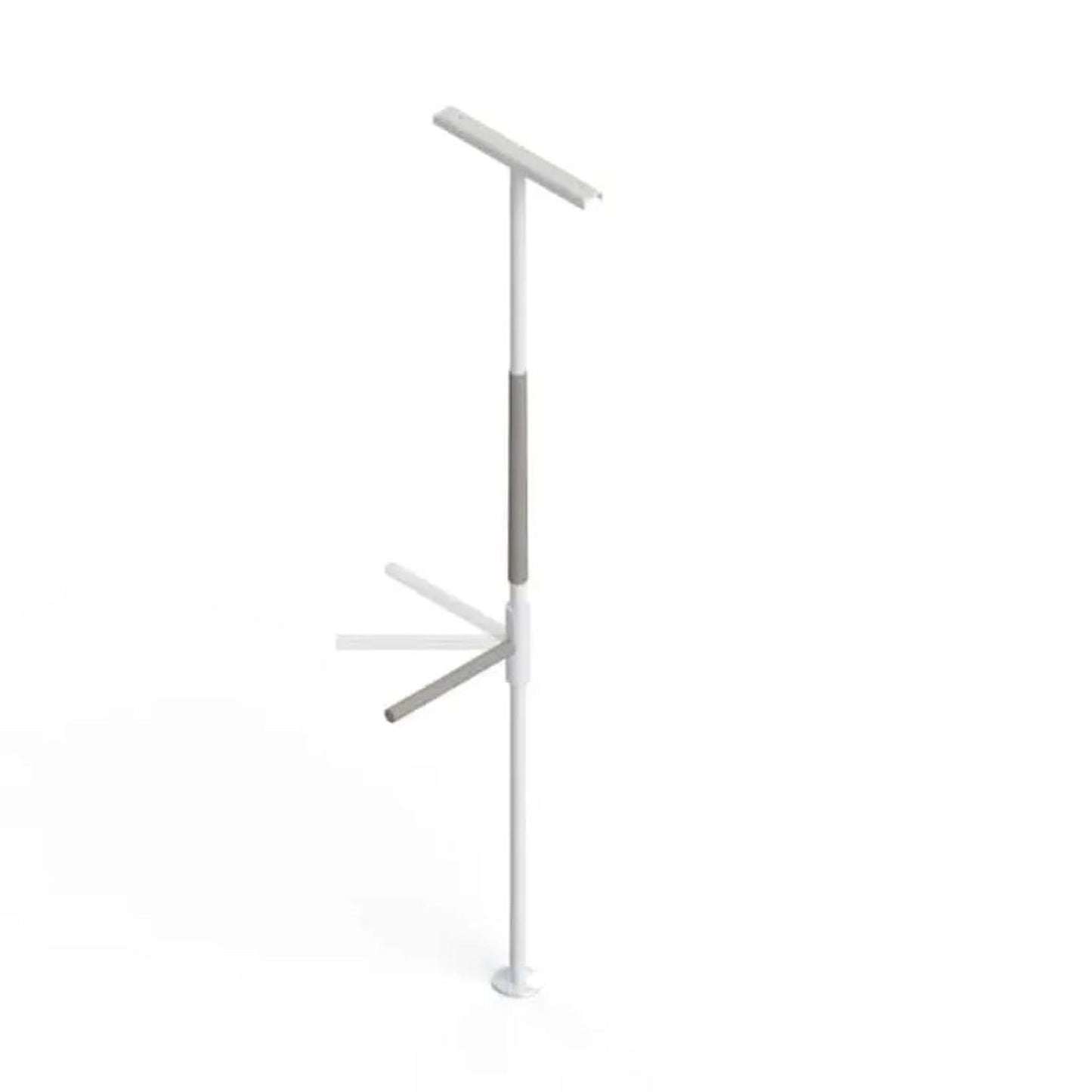 HealthCraft SuperPole With SuperBar White Bariatric Floor to Ceiling Safety Pole