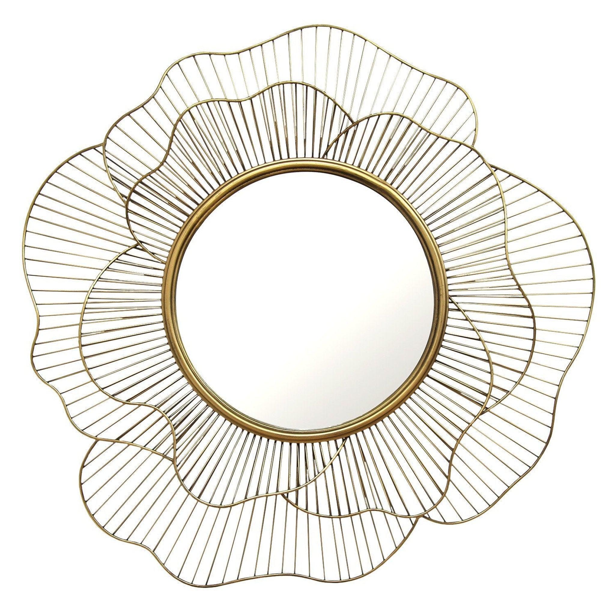 HomeRoots Flower Wall Mirror