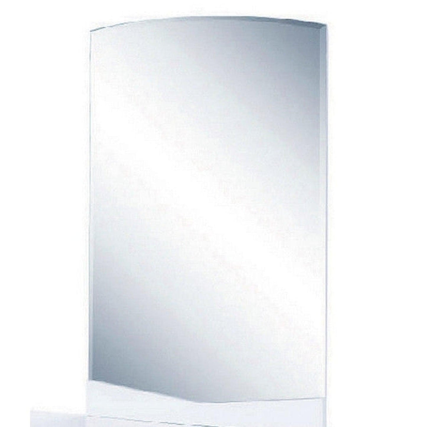 HomeRoots 43" Exquisite High Gloss Mirror In White Finish