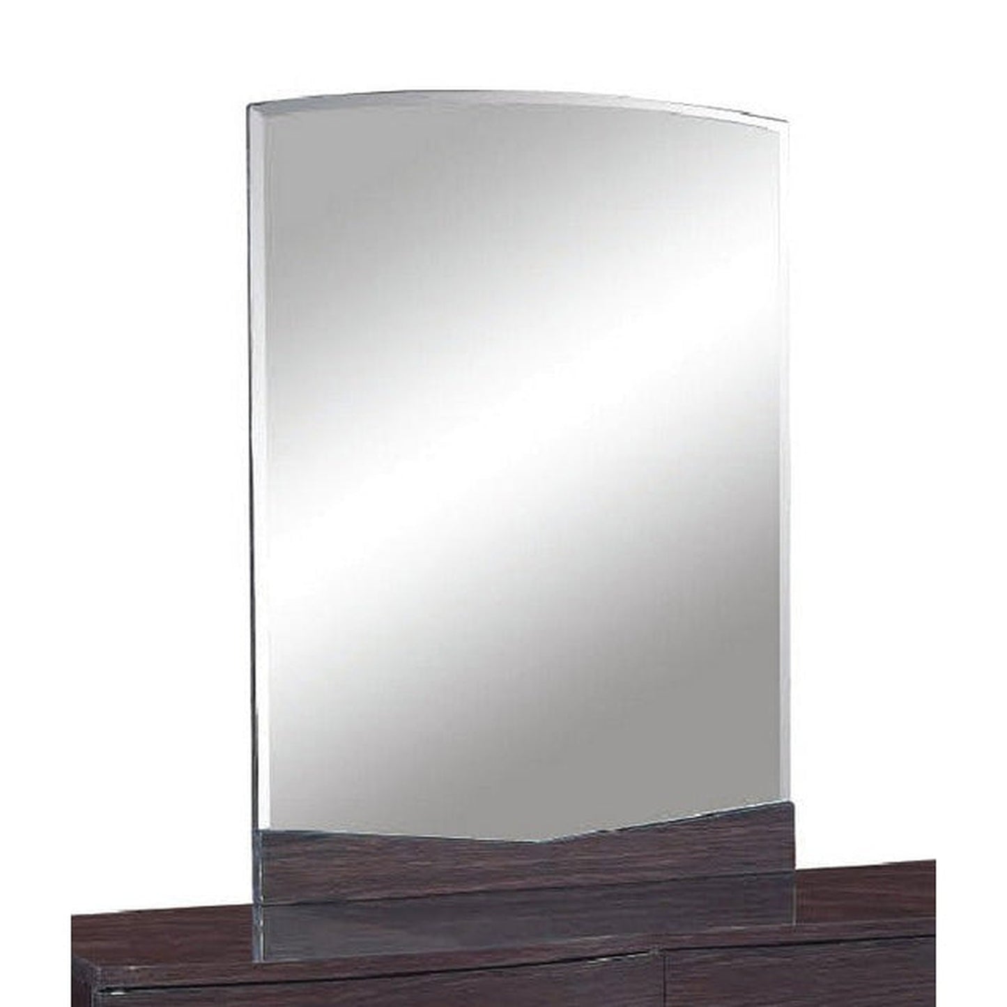 HomeRoots 43" Exquisite High Gloss Mirror In White Finish