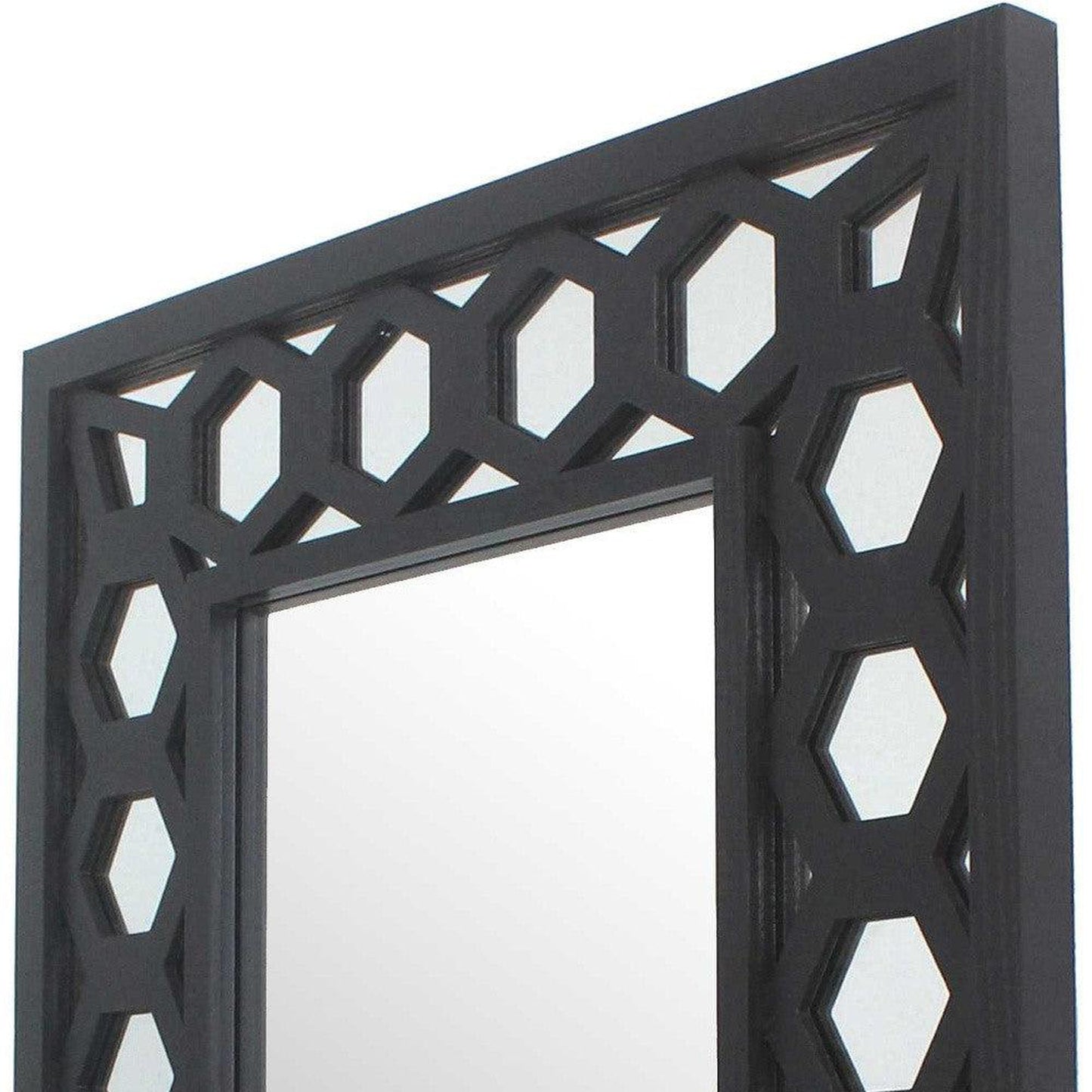 HomeRoots Black Vintage Dressing Mirror