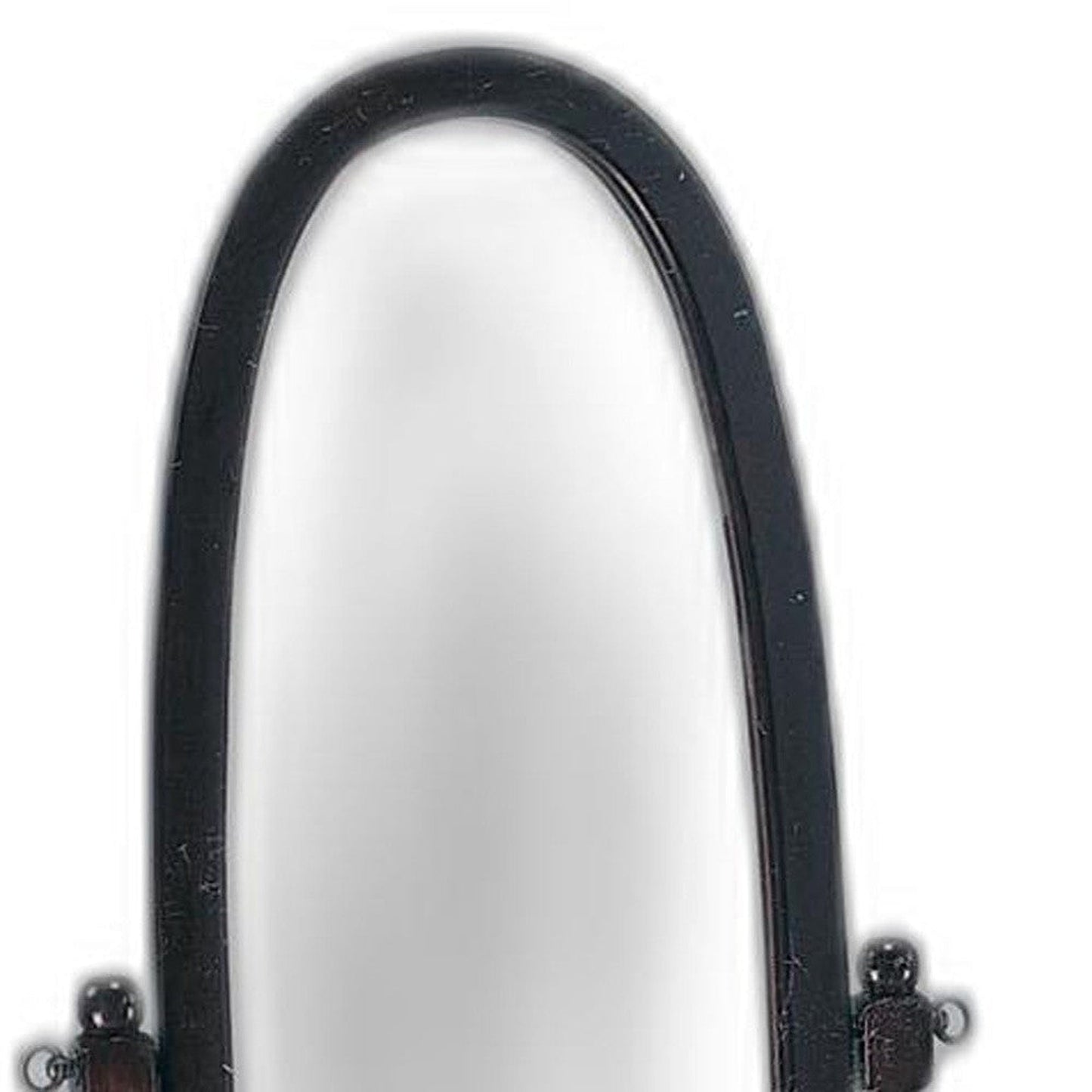 HomeRoots Fynn Cheval Mirror In Cherry Finish