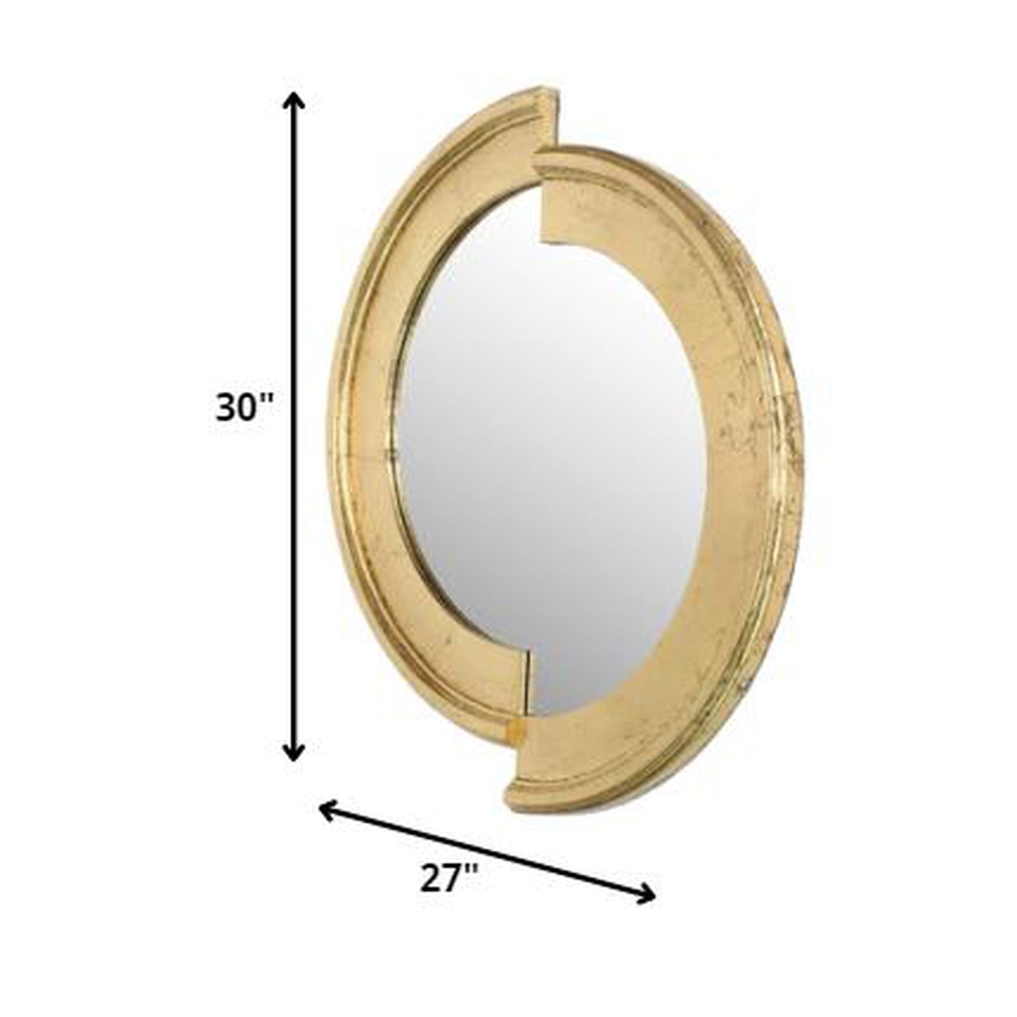 HomeRoots Gold Stylish Dressing Mirror