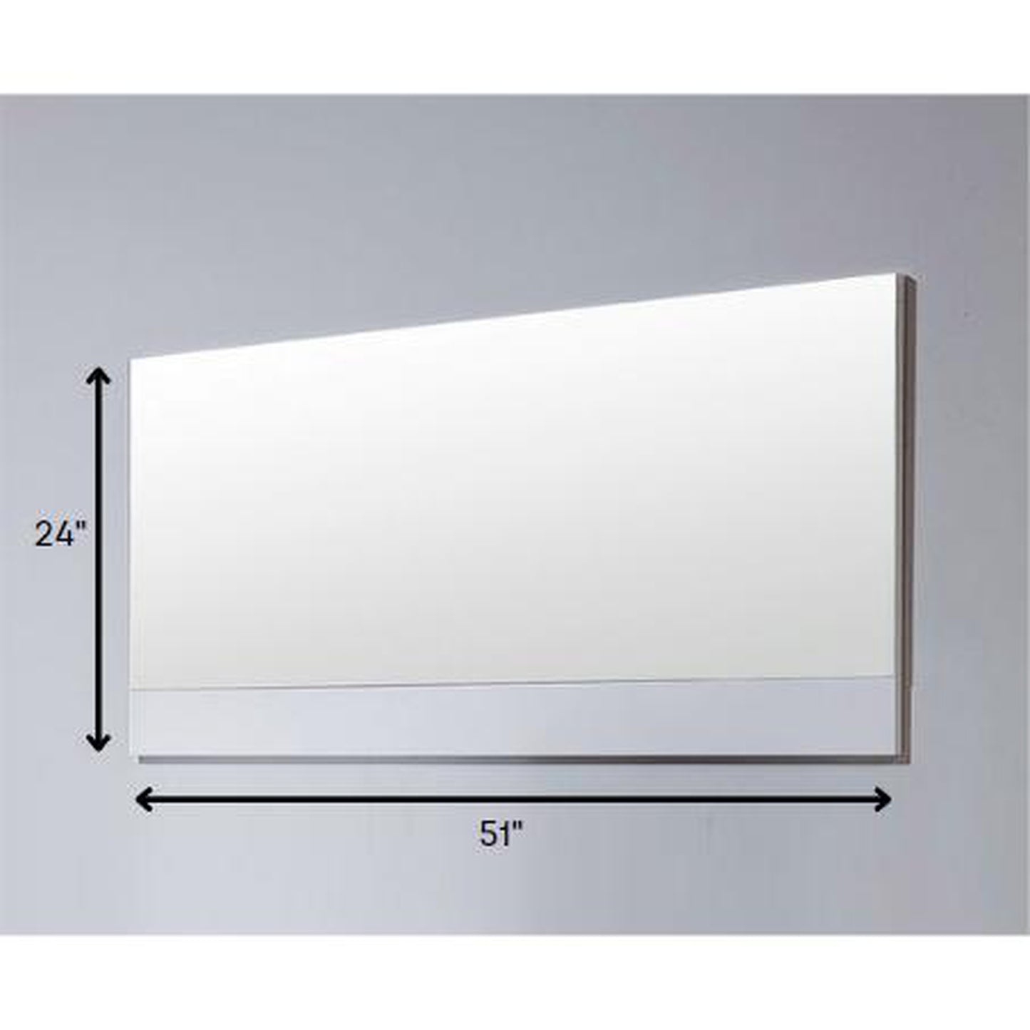 HomeRoots Modern Bedroom Mirror In White