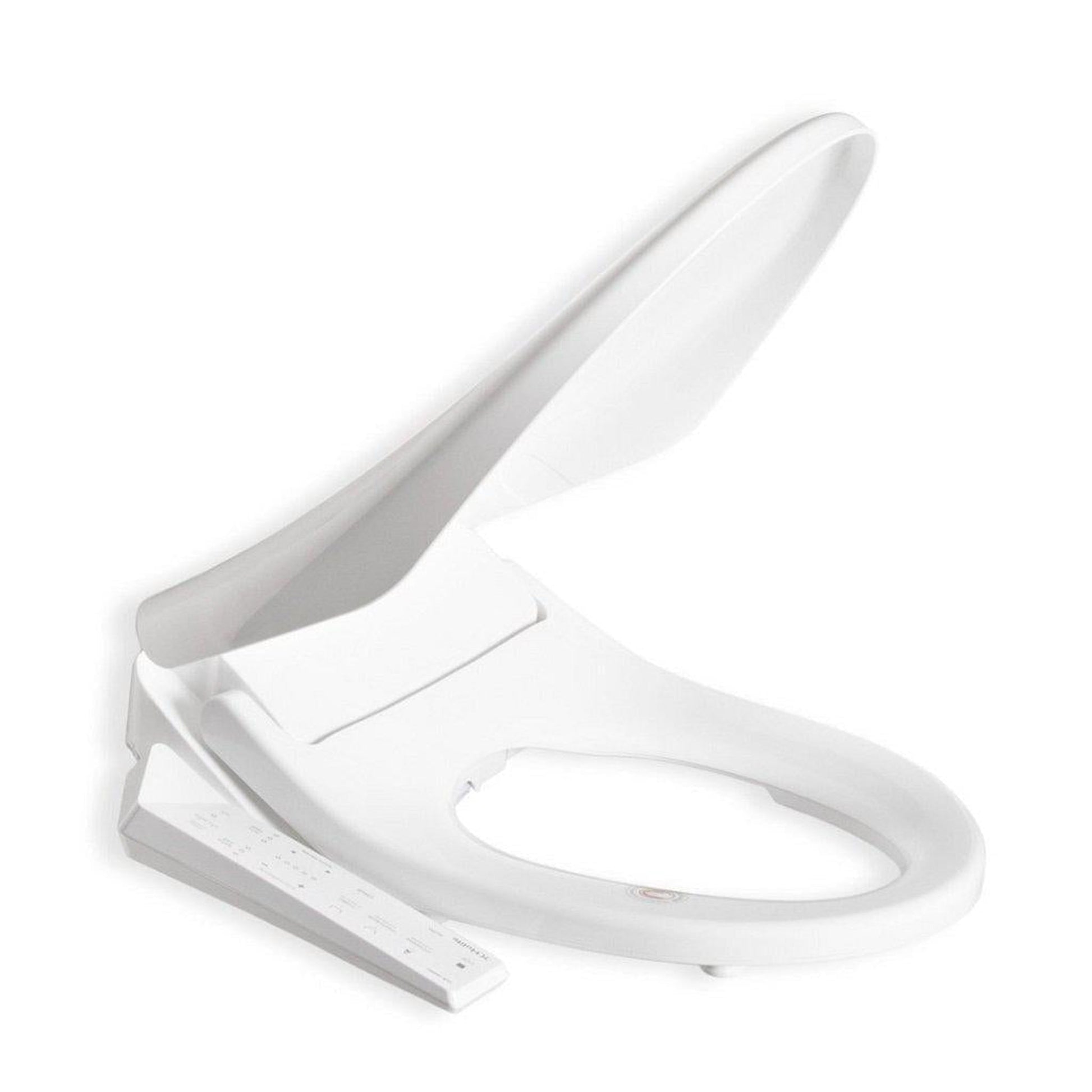 Hulife HLB-1000EC 21" Elongated White Electric Bidet Toilet Seat With Side Touch Control Panel