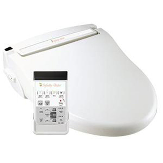 Infinity XLC-3000-RW White Instant Ceramic Heating Round Bidet Seat With Remote Control and Unlimited Warm Water Wash