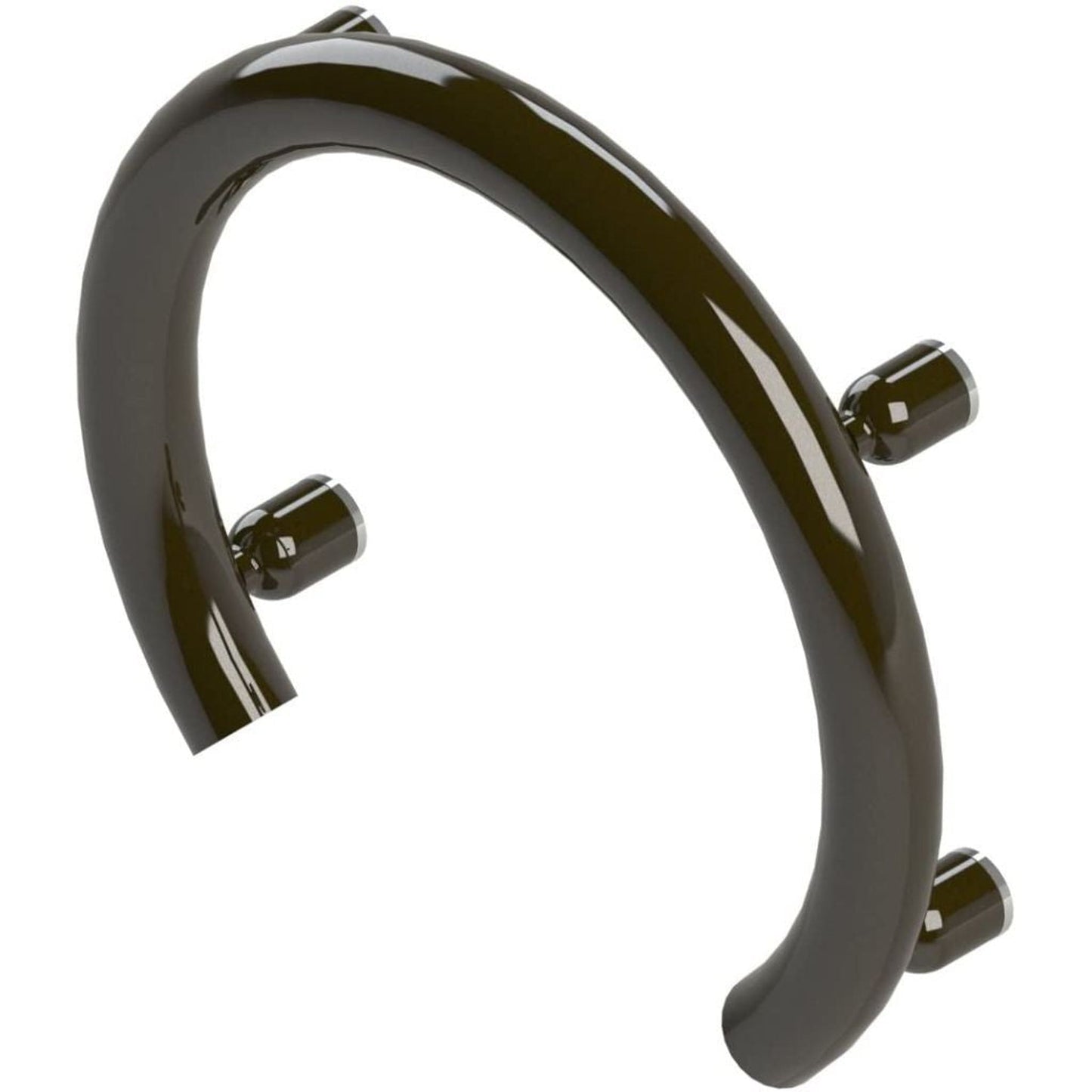 Invisia 12" Oil Rubbed Bronze Wall-Mounted Accent Ring With Integrated Grab Bar