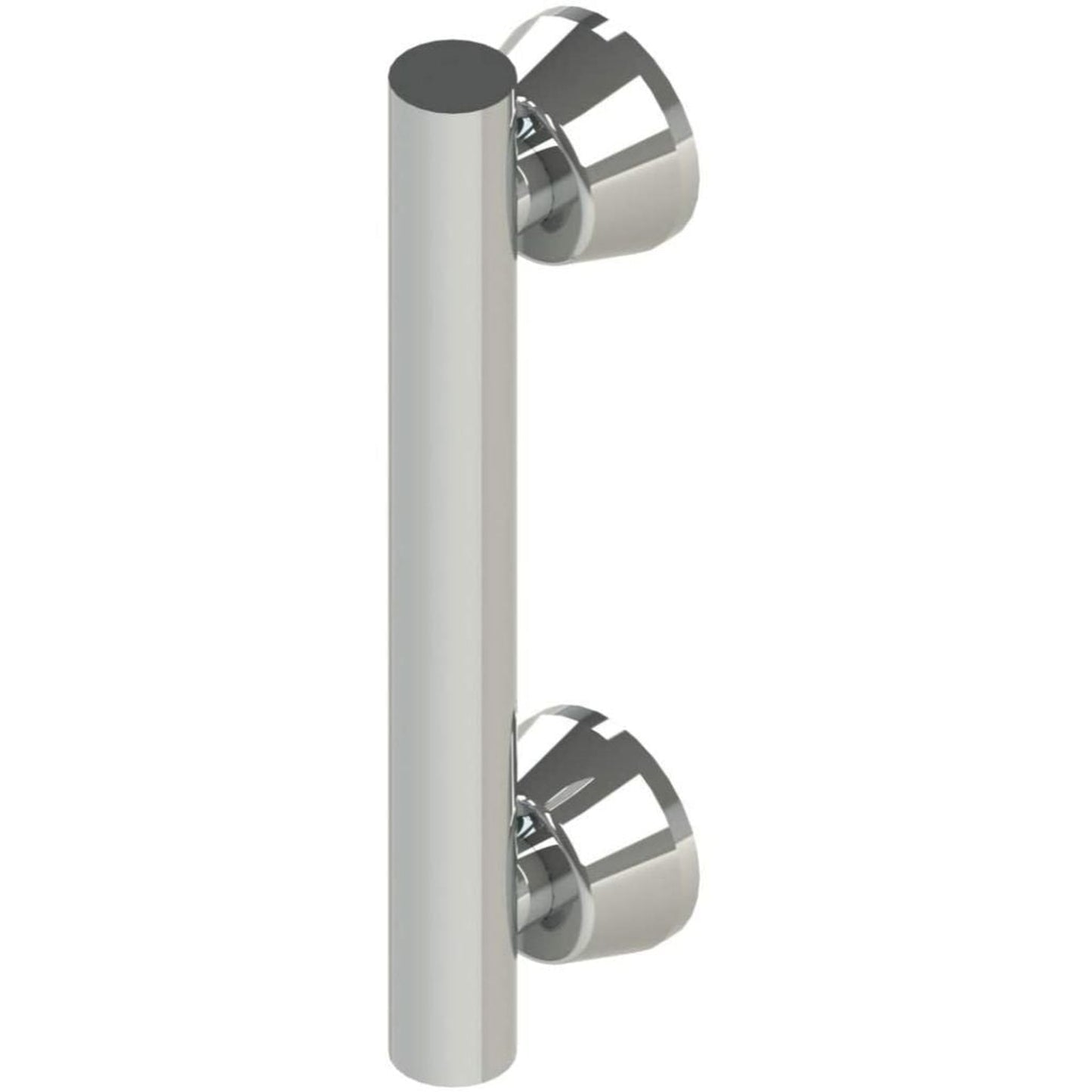 Invisia 12" Polished Chrome Wall-Mounted Linear Bar With Integrated Grab Bar