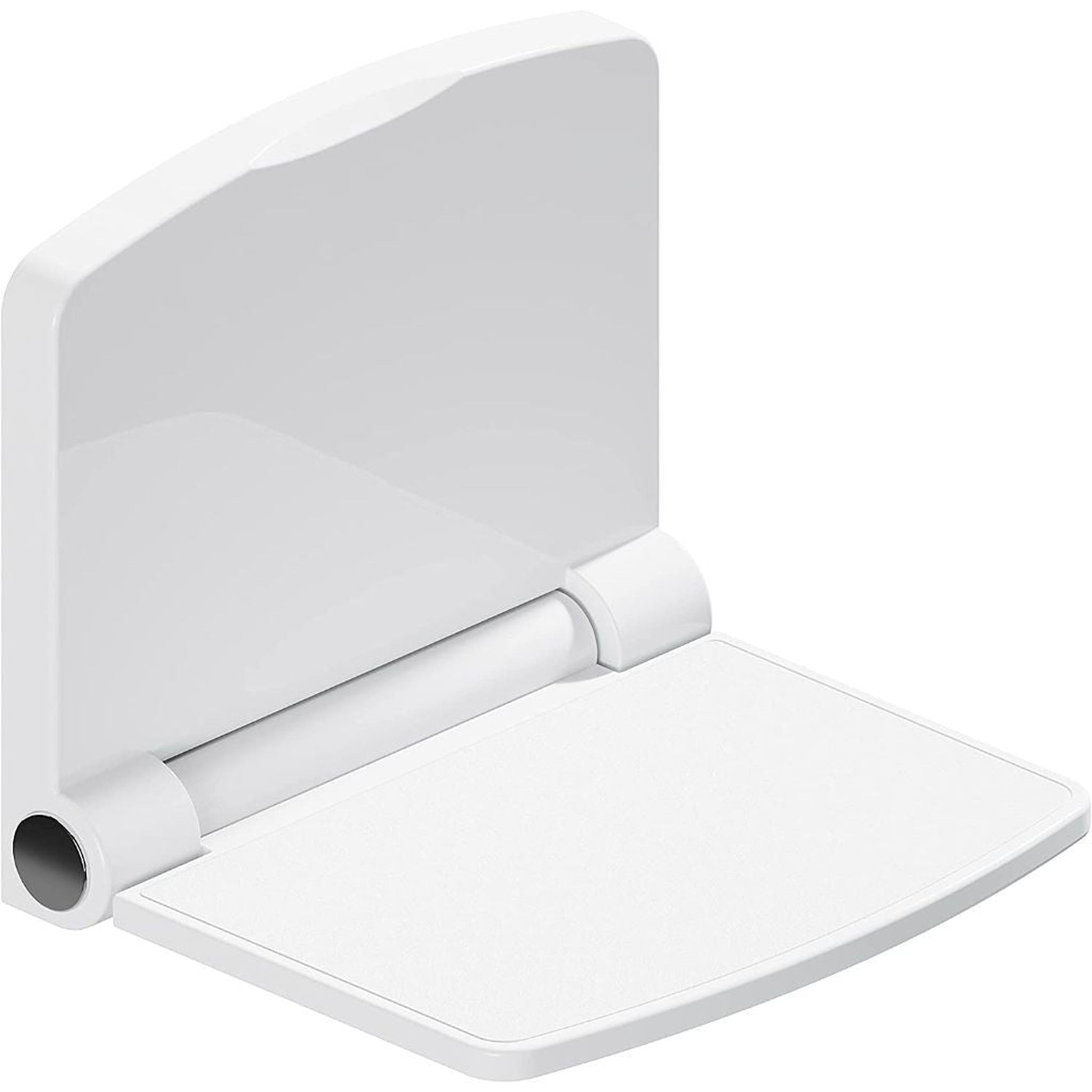 Invisia 15" White Wall-Mounted Folding Shower Seat