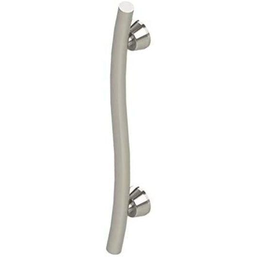Invisia 24" Brushed Stainless Wall-Mounted Accent Curved Bar With Integrated Grab Bar