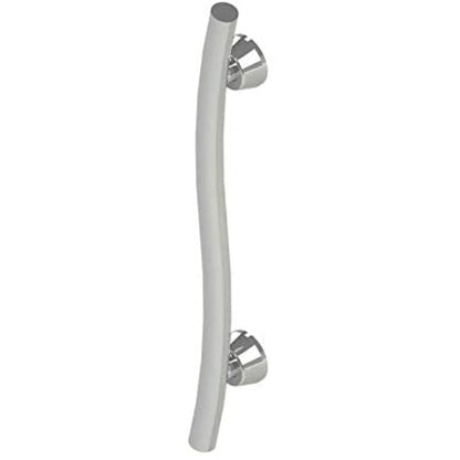 Invisia 24" Polished Chrome Wall-Mounted Accent Curved Bar With Integrated Grab Bar