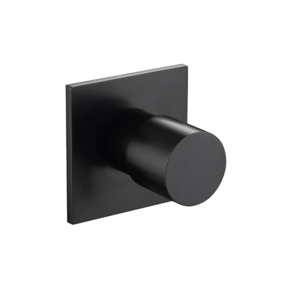 Isenberg Serie 100 3" Matte Black Wall Mounted Volume Control Shower Faucet Valve Trim
