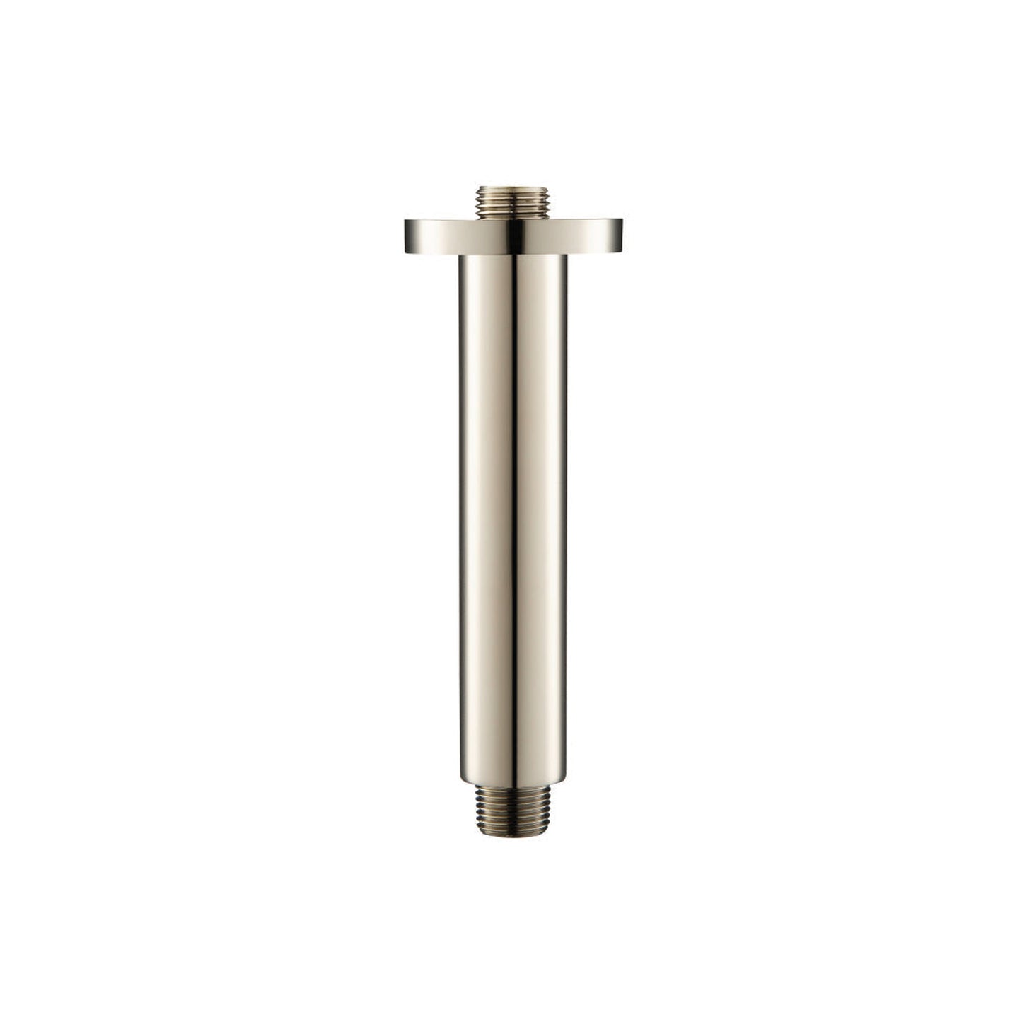 Isenberg Serie 100 6" Satin Brass PVD Solid Brass Ceiling-Mounted Shower Arm With Adjustable Sliding Flange