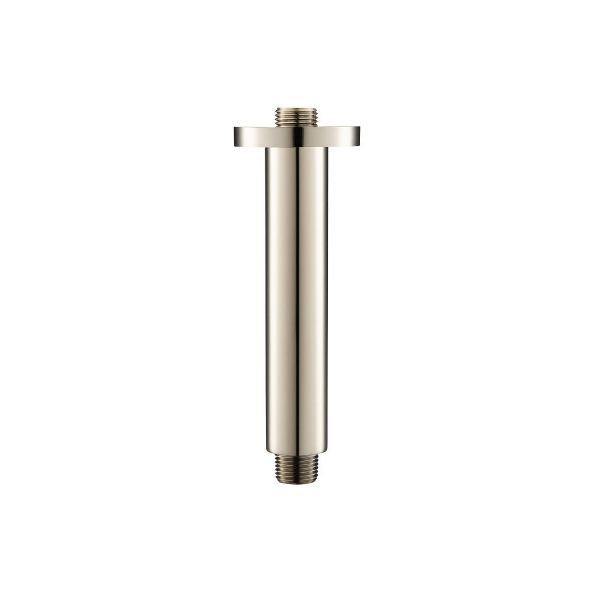 Isenberg Serie 100 6" Satin Brass PVD Solid Brass Ceiling-Mounted Shower Arm With Adjustable Sliding Flange