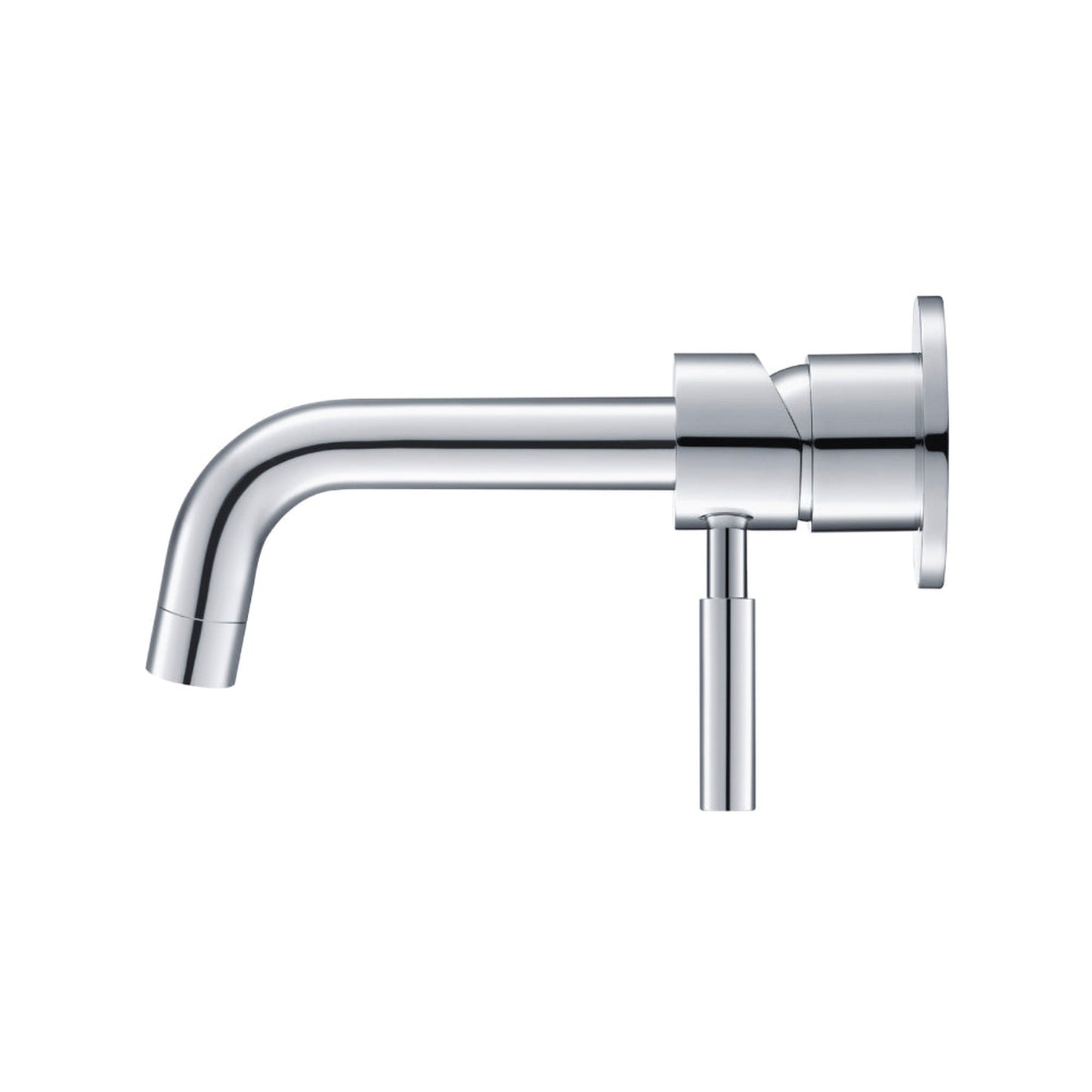 Isenberg Serie 100 6" Two-Hole Brushed Nickel PVD Wall-Mounted Bathroom Sink Faucet With Rough-In Valve