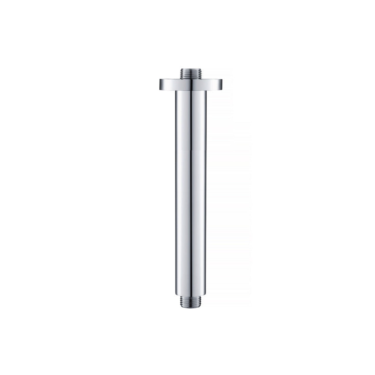 Isenberg Serie 100 8" Chrome Solid Brass Ceiling-Mounted Shower Arm With Adjustable Sliding Flange