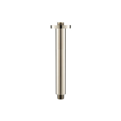 Isenberg Serie 100 8" Polished Nickel PVD Solid Brass Ceiling-Mounted Shower Arm With Adjustable Sliding Flange